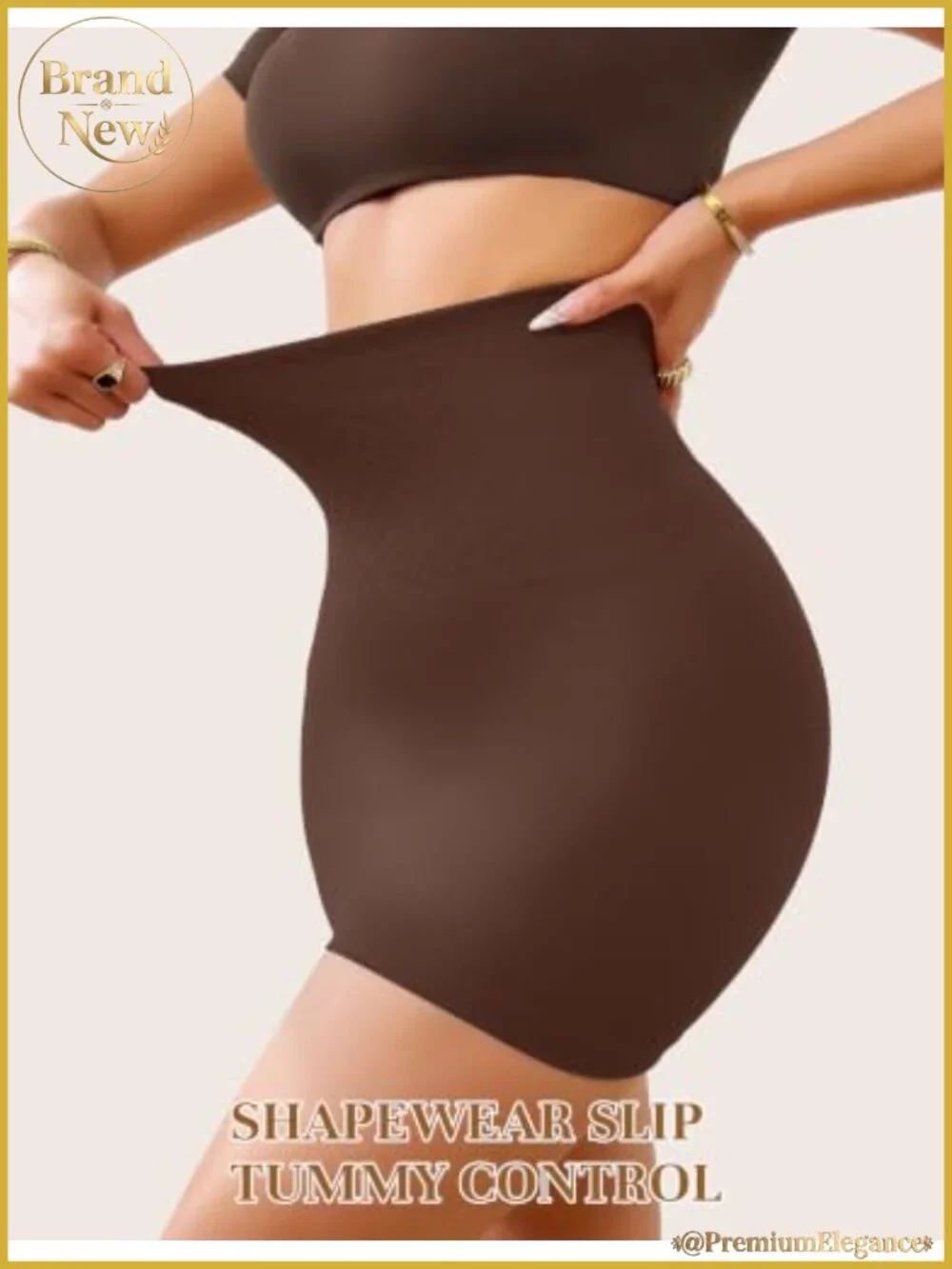 Half Shapewear Slip for Under Dress Tummy Control High Waist Women's Skirt
